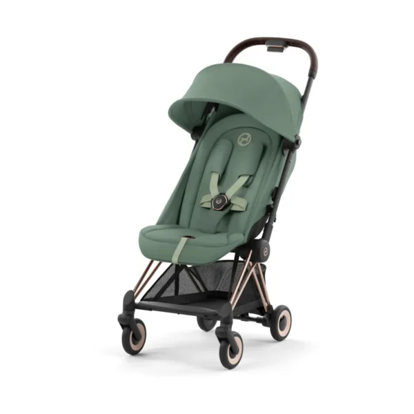 Cybex Coya Compact Stroller - Rose Gold/Leaf Green