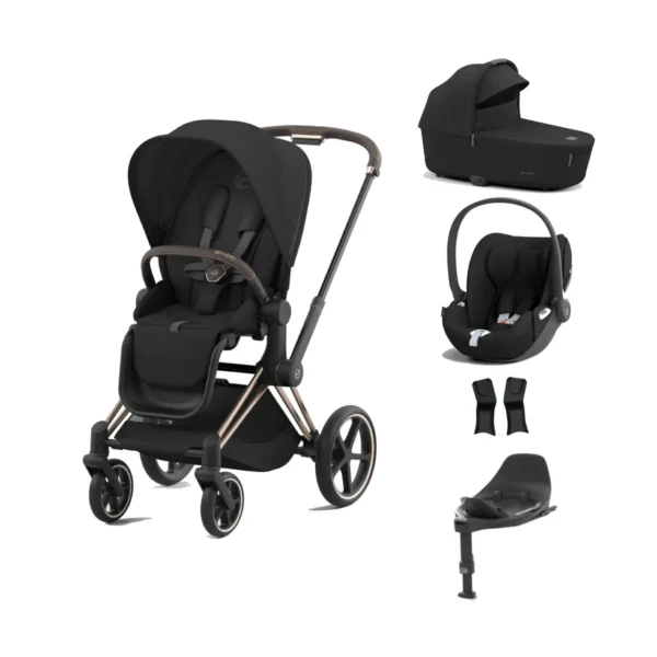 Cybex Priam Cloud T i-Size Bundles - Rosegold/Sepia Black