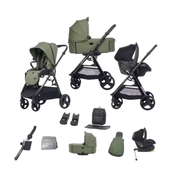 Didofy Stargazer 11 Piece Travel Bundle With Folding Carrycot - Green