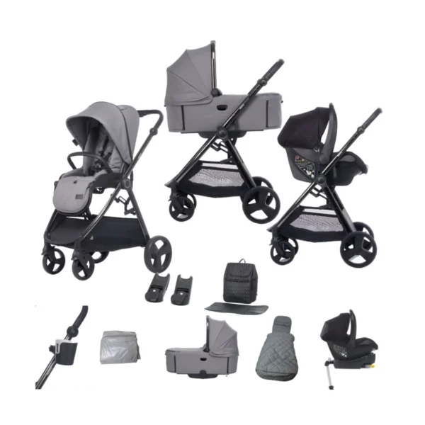 Didofy Stargazer 11 Piece Travel Bundle With Folding Carrycot - Grey