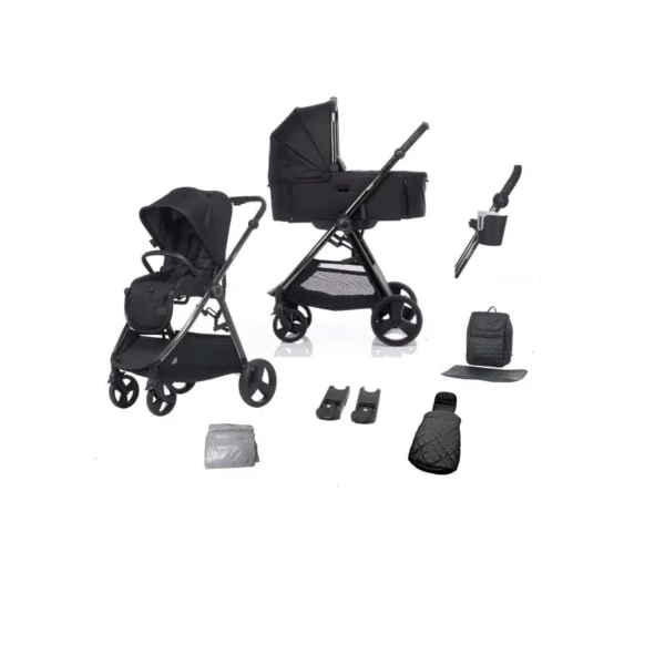 Didofy Stargazer 2in1 Pram System With Folding Carrycot - Black