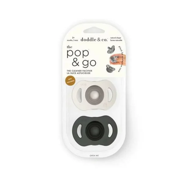 Doddle & Co Pop & Go Cream of ther Crop+Coal Mate-Twin Pack