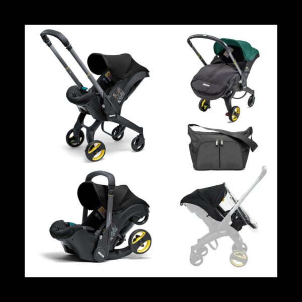 Doona i-Size Car Seat & Stroller Premium Bundle - Nitro Black