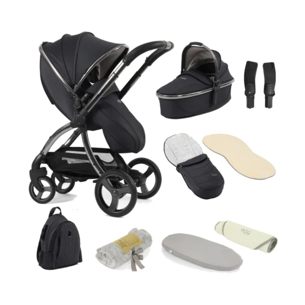 egg® 3 9 Piece Snuggle Bundle - Carbonite - (Britax ISIZE Bundle Upgrade)