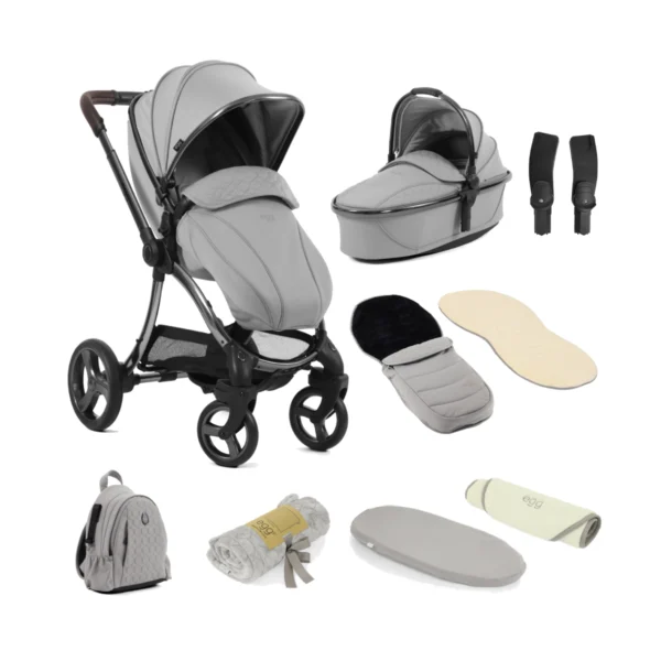 egg® 3 9 Piece Snuggle Bundle - Glacier - (Britax ISIZE Bundle Upgrade)