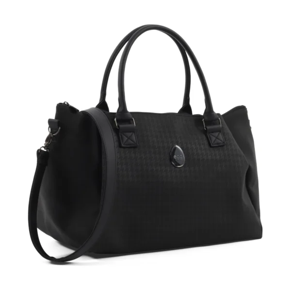 egg 3 overnight bag houndstooth black