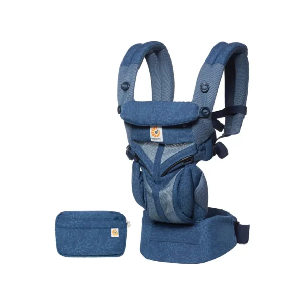 ergobaby omni 360 cool air mesh baby carrier blue blooms