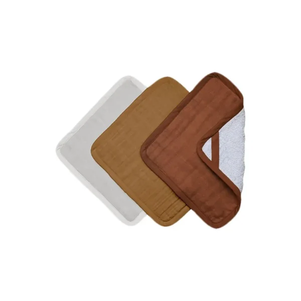 Fabelab 3 Pack Washcloths-Wood