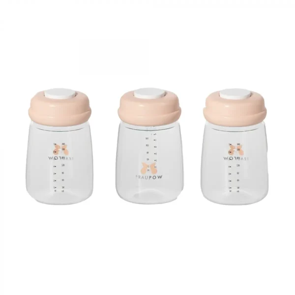 Fraupow Breast Milk Storage & Feeding Bottles Pack of 3