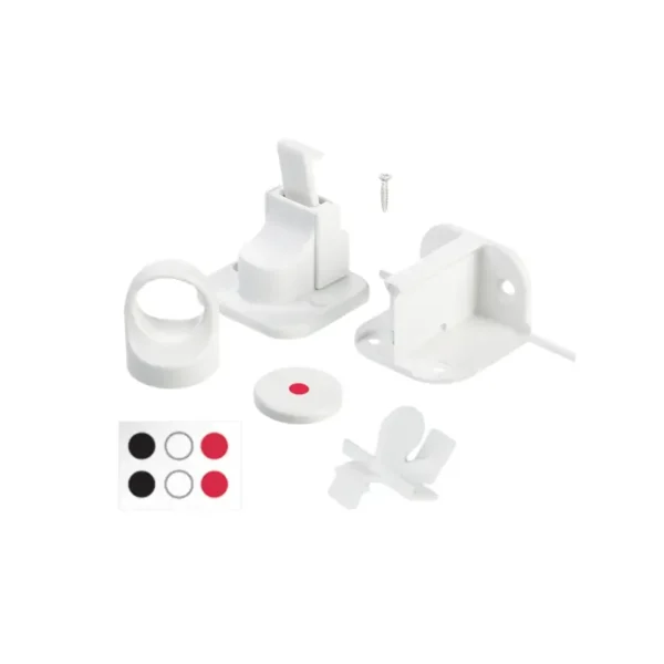 fred pack of 2 invisible magnetic lock pure white