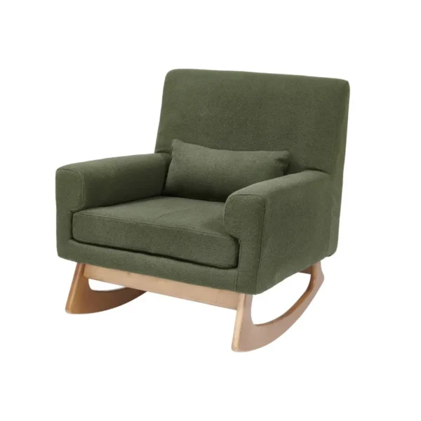 Gaia Serena Rocking/Feeding Chair - Forest Boucle/Oak