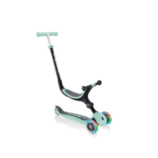 Globber Go Up Foldable Lights Scooter - Mint