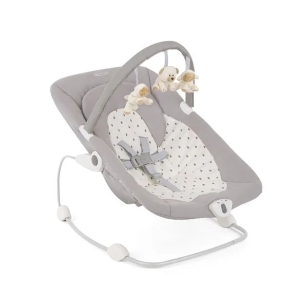 Graco Cheerie Infant Baby Bouncer Chair with Vibration – Beige Dots