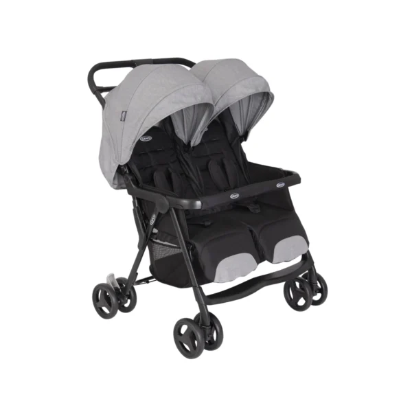 Graco DuoRider Twin Pushchair - Steeple Grey