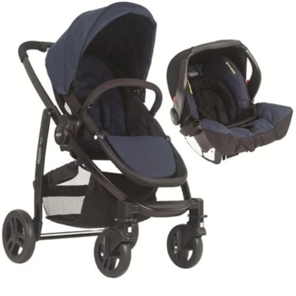 graco evo 2in1 travel system navy