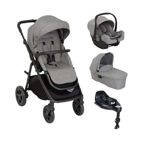 Graco Near2Me DLX Trio Travel System with Snug Turn Base - Ash