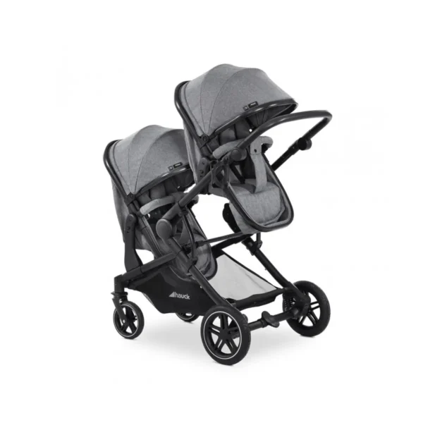 Hauck Atlantic Twin Pushchair - Grey