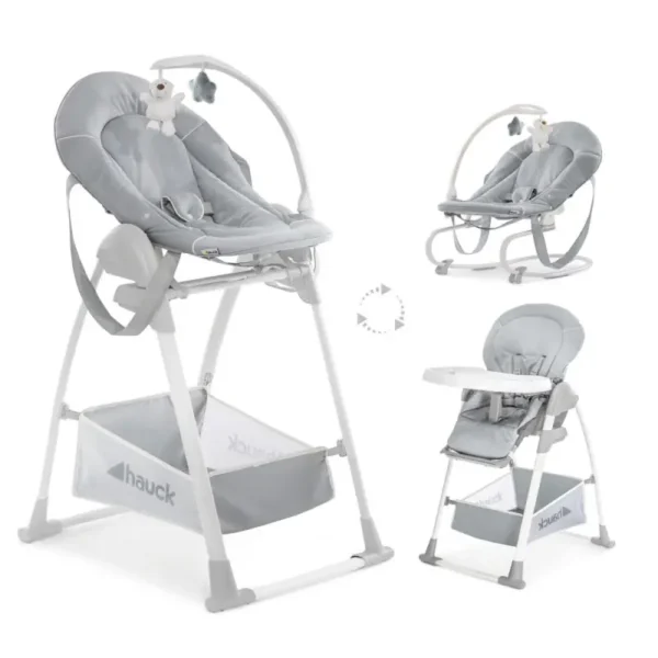 hauck sit n relax 3in1 highchair stretch grey