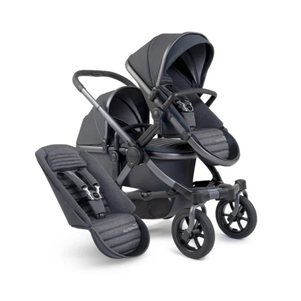 iCandy Peach 7 All Terrain Double Pushchair - Storm/Nimbus