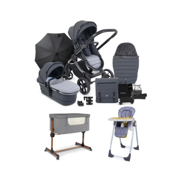 iCandy Peach 7 Complete Pushchair Complete Exclusive Home Bundle - Phantom/Truffle