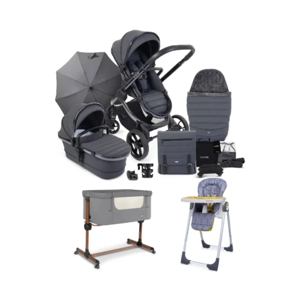 iCandy Peach 7 Pushchair Complete Exclusive Home Bundle - Phantom/Dark Grey