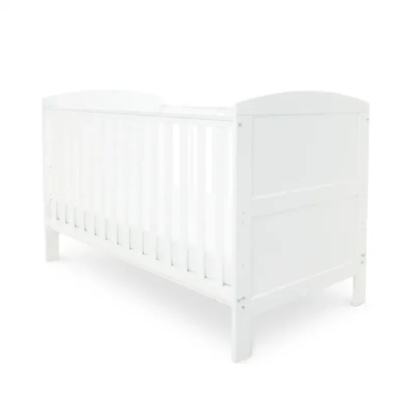 Ickle Bubba Coleby Cot Bed & Foam Mattress - White