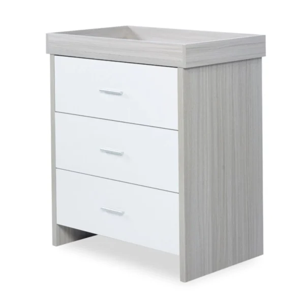 ickle bubba pembrey changing unitchest ash grey white