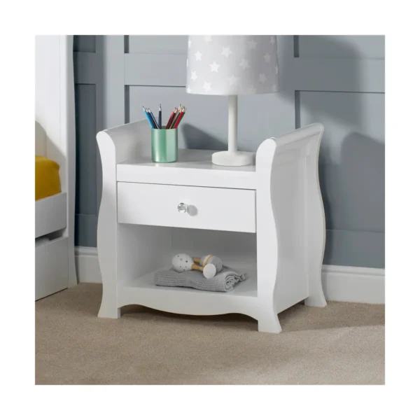 Ickle Bubba Snowdon Bedside Cabinet-White