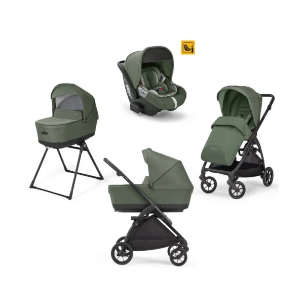 Inglesina Electa Travel System Quattro - Black/Tribeca Green