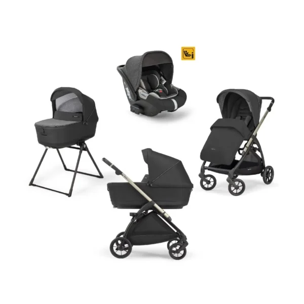 Inglesina Electa Travel System Quattro - Black/Upper Black