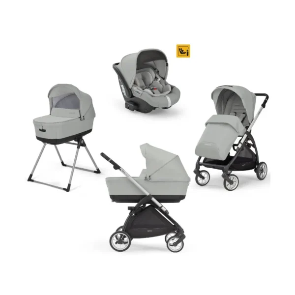 Inglesina Electa Travel System Quattro - Black/Greenwich Silver