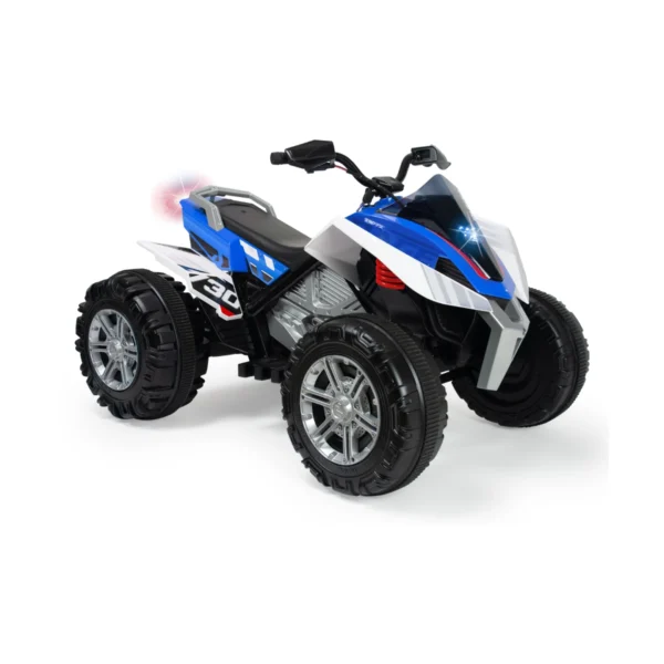 injusa electric quad rage 12v blue