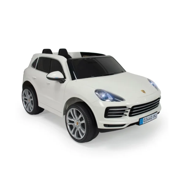 injusa porsche cayenne sport two seater electric car 12v white