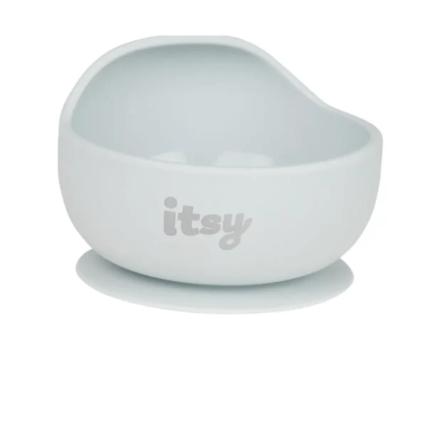 Itsy Silicone Suction Bowl-Grey