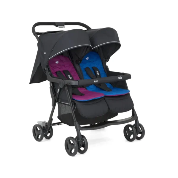 Joie Aire Twin Stroller-Rosy/Sea