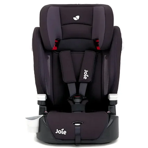 joie elevate group 1 2 3 high back booster car seat two tone black exclusive to kiddies kingdom