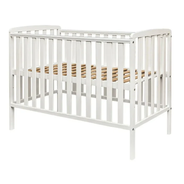 kiddies kingdom havana spacesaver compact cot white