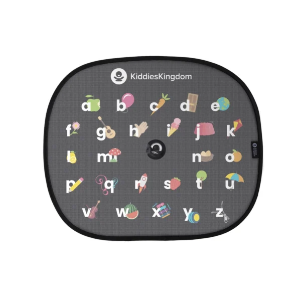 Kiddies Kingdom (Suction) Car Sunshade-Alphabet