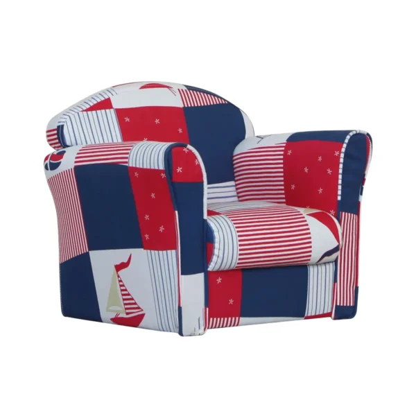 Kidsaw Mini Patchwork Armchair-Blue