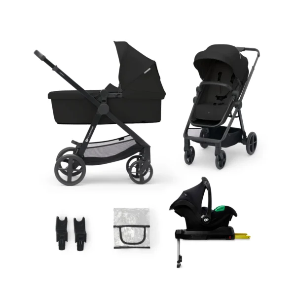 Kinderkraft Newly 4in1 Travel System - Black