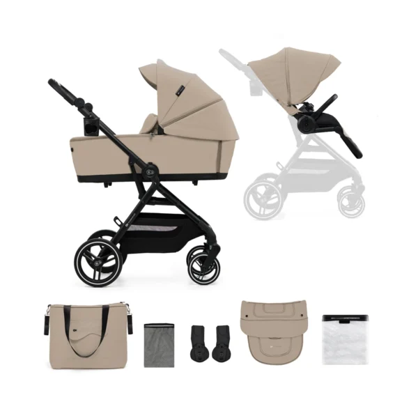 Kinderkraft Yoxi 2in1 Pram System - Sand Beige