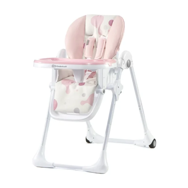 Kinderkraft Yummy High Baby Feeding Chair-Pink