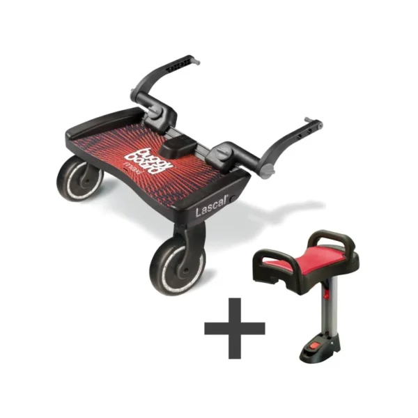 lascal maxi plus buggyboard saddle red