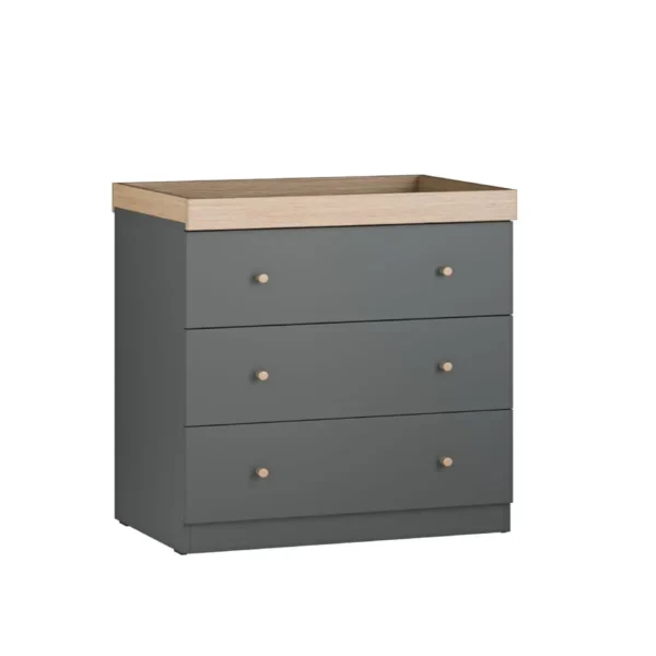 Little Acorn Burlington Dresser - Anthracite/Oak