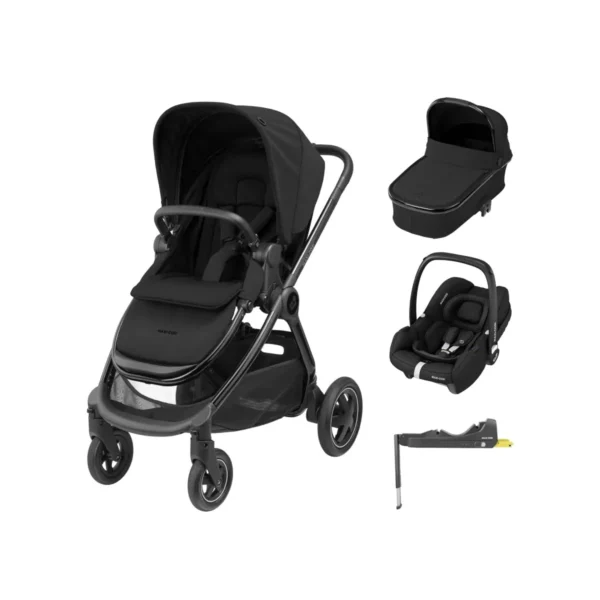 Maxi Cosi Adorra Luxe Cabriofix i-Size Travel System-Twillic Black