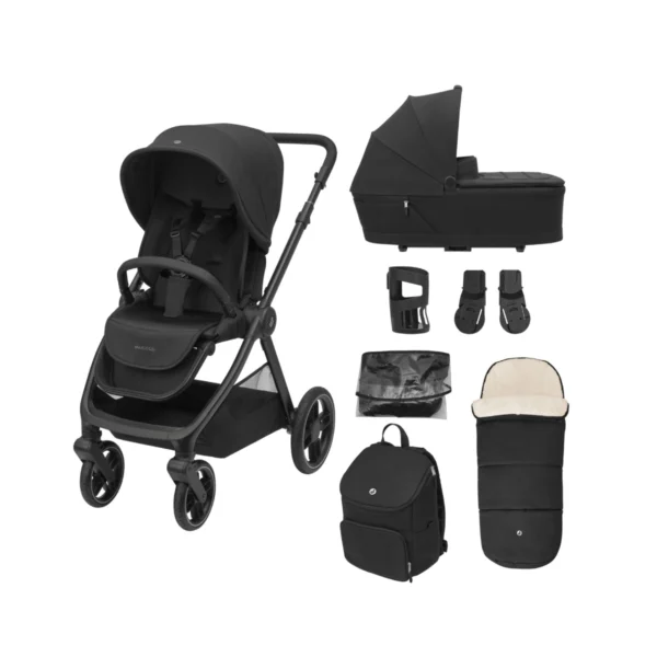 Maxi Cosi Oxford 7 Piece Essential Bundle - Twillic Black