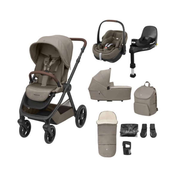 Maxi Cosi Oxford 9 Piece Premium Bundle - Twillic Truffle