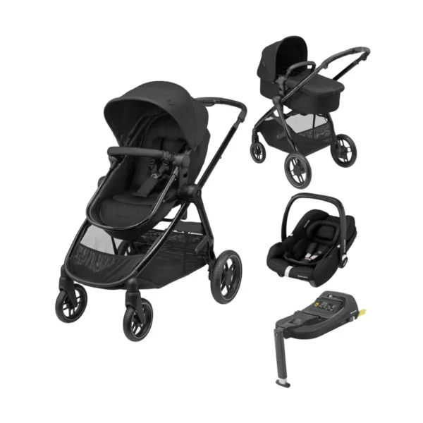 Maxi Cosi Zelia Luxe 3in1 Travel System-Twillic Black