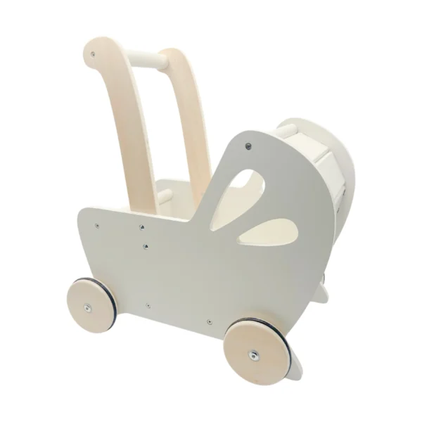 moover essential flatpacked pram off white