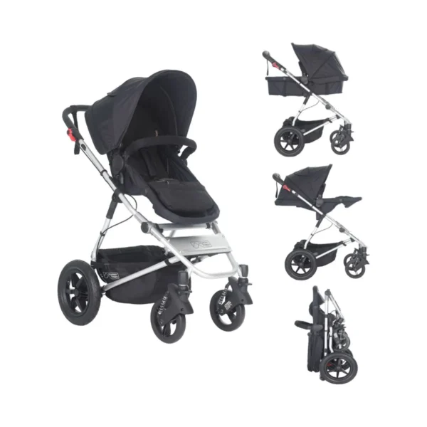 mountain buggy cosmopolitan 2in1 pram system black